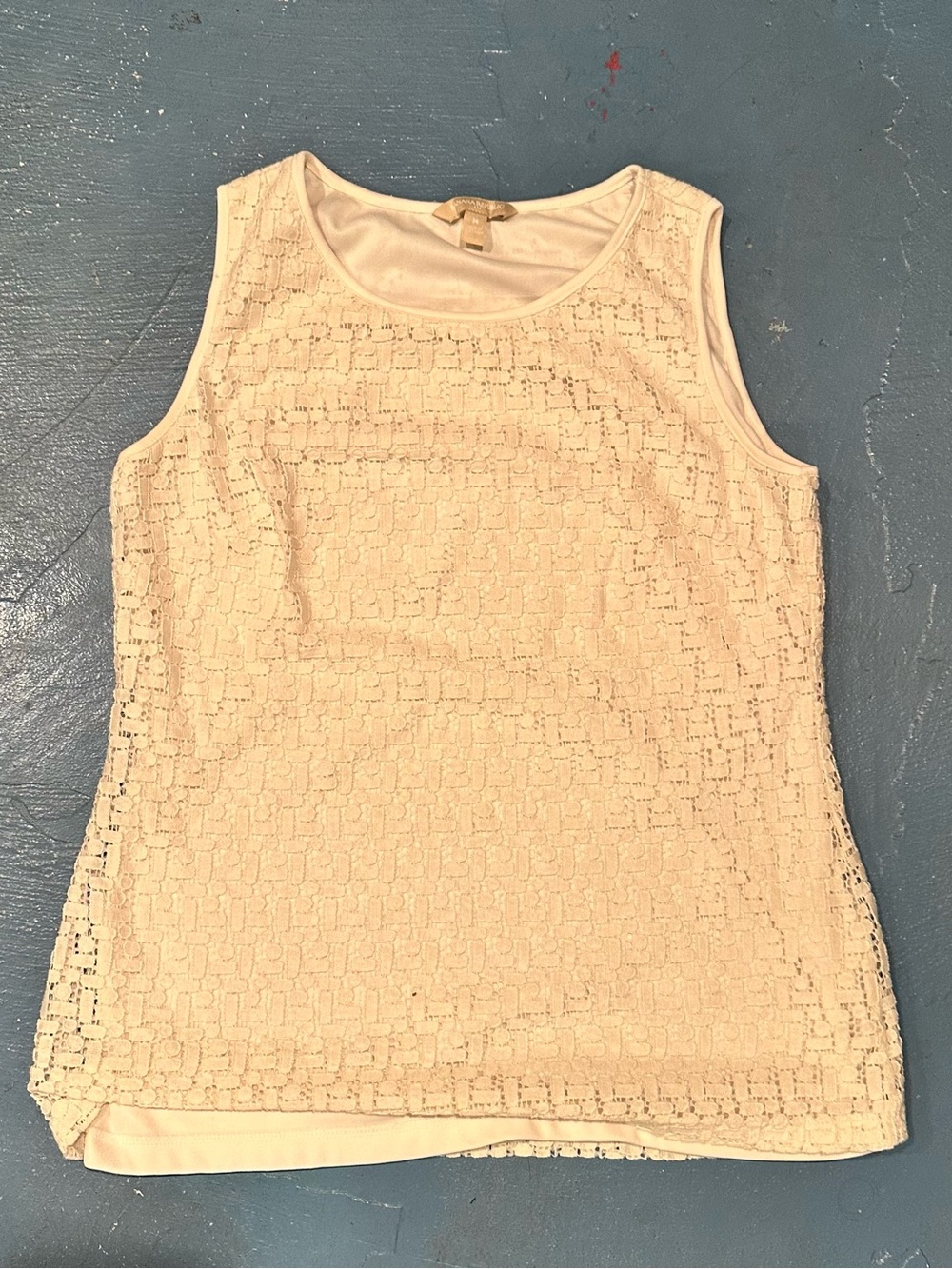 Banana Republic Cream Lace Tank Top